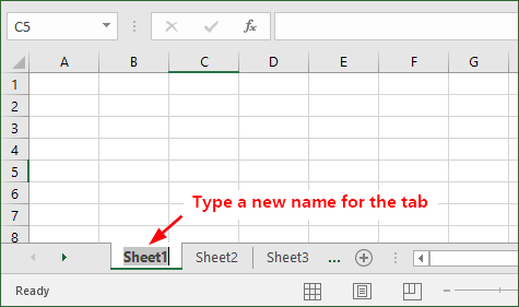 Rename Worksheet