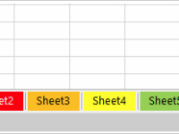 Change worksheet tab color