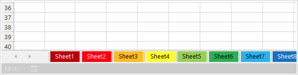 Change worksheet tab color