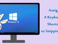 assign a keyboard shortcut to snipping tool