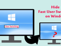 hide fast user switching