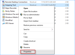 WindowsのSnipping Toolにショートカットキーを割り当てる
