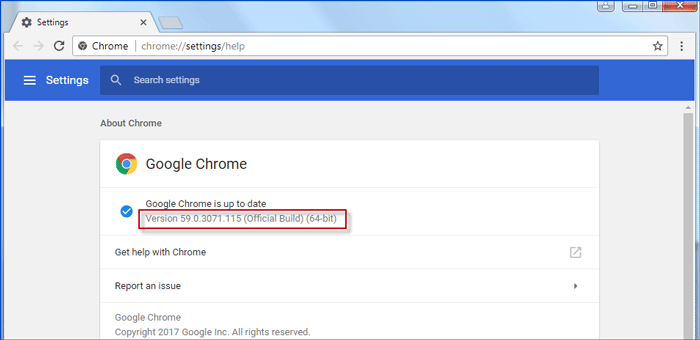 view version of chrome