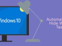 automatically hide Windows 10 taskbar