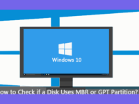 check if a disk uses MBR or GPT partition