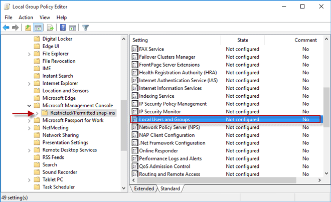 computer management local users and groups