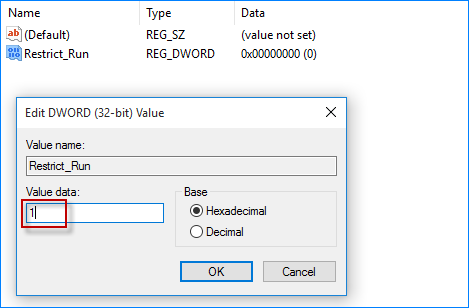 set value data