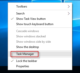 open task manager