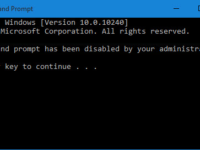 disable the command prompt