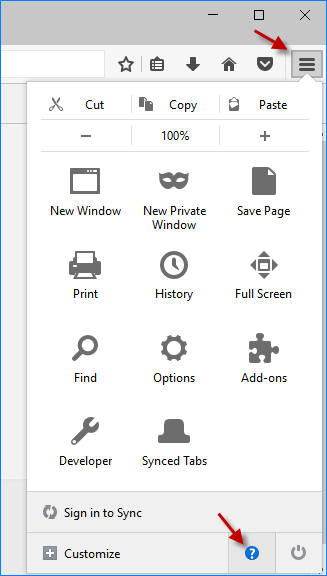 Open Help menu