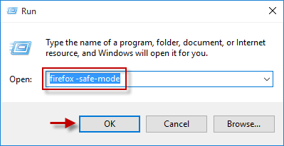 type firefox -safe-mode