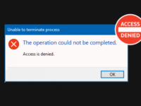 Unable to terminate process