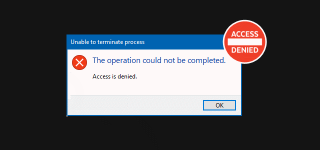 accès administrateur de tâche refusé windows 7
