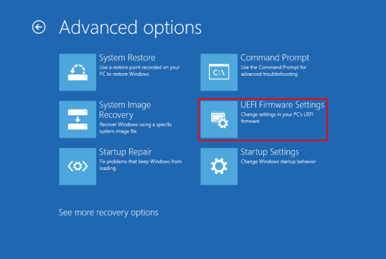 UEFI Firmware Settings