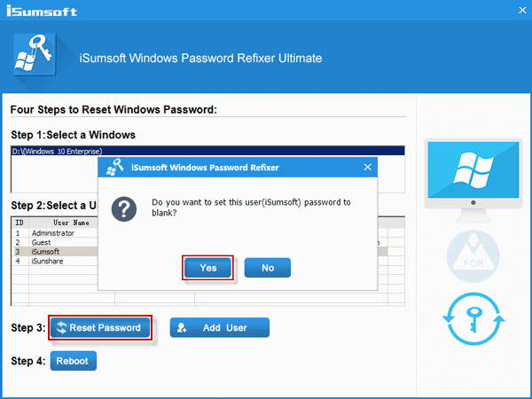 Reset Windows Password