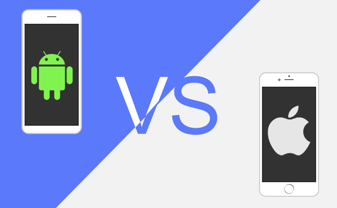 Teléfono Android VS iPhone