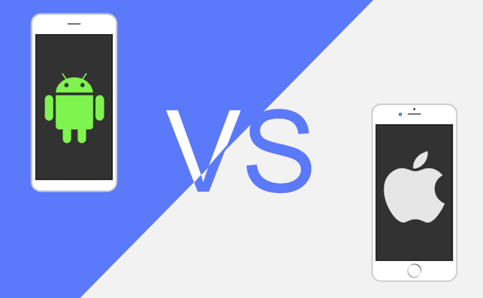 Телефон Android VS iPhone