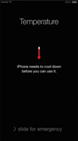 iPhone needs to cool down