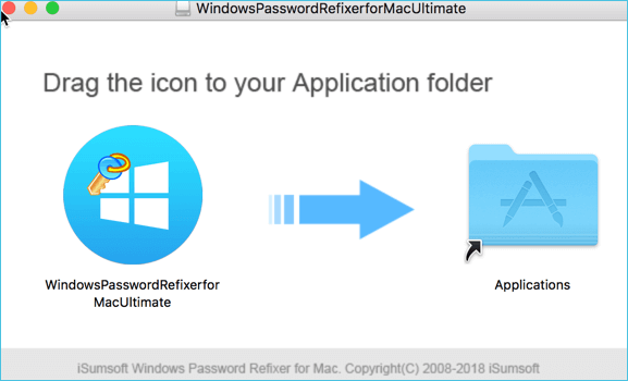 arrastre el archivo a la carpeta de la aplicación