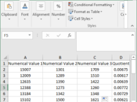 calculate the quotient