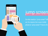 mobile phone jump screen