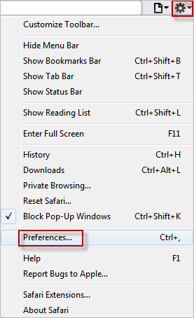 select preferences