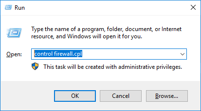 type control firewall.cpl