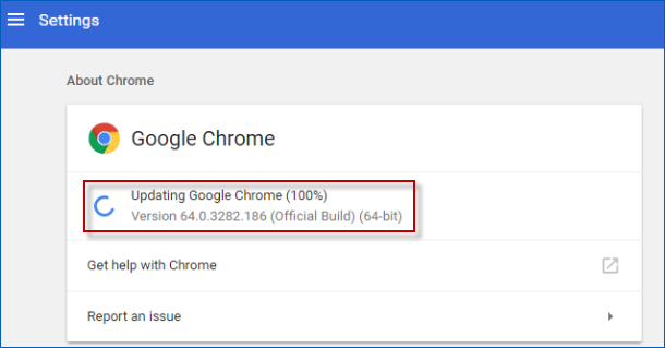 update google chrome