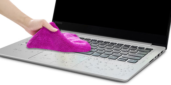 limpiar la superficie del teclado