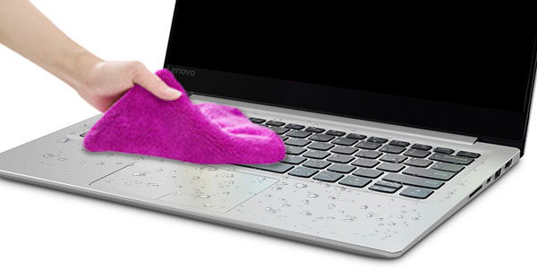 wipe surface of keyboard