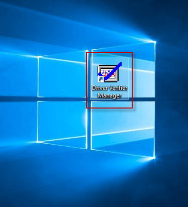 make driver verifier manager shortcut