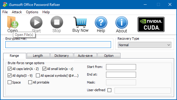 Открыть файл Office, защищенный паролем