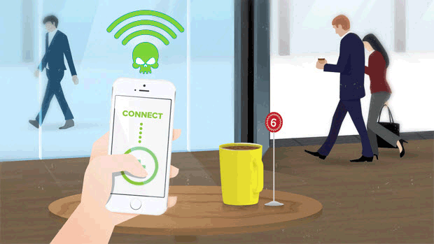 Evite realizar pagos móviles a través de Wi-Fi público