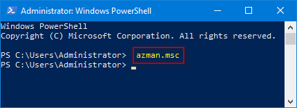 запустить окно Windows PowerShell