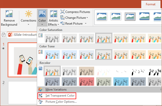 How to Make an Image Background Transparent in MS PowerPoint