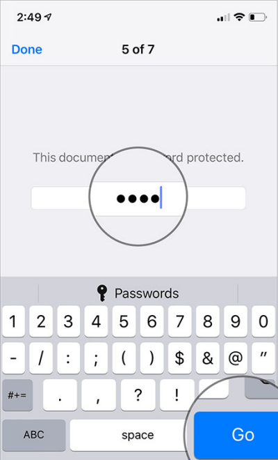 Enter password