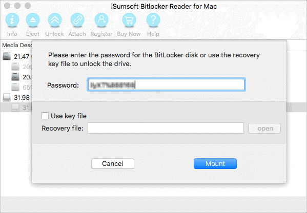 encrypted disk mac change password