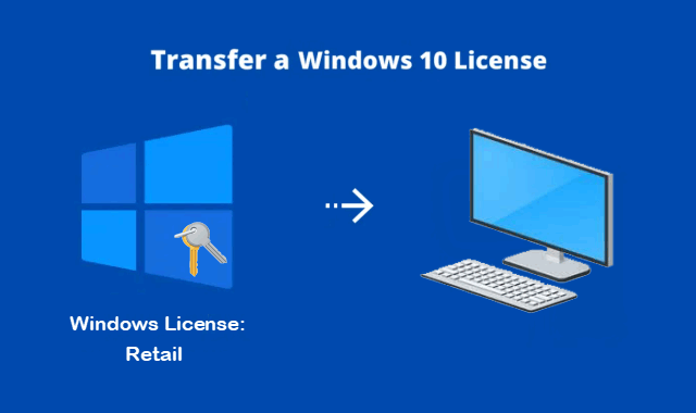 Transfer Windows 10 digital license