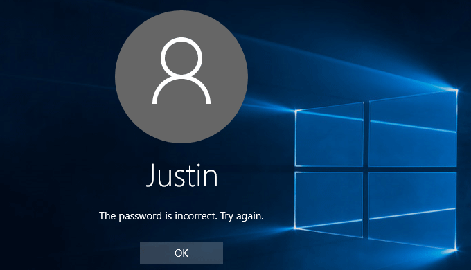 reset Windows 10 password without logging in