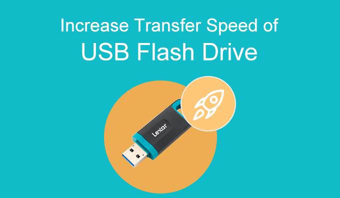 aumentar la velocidad de transferencia de USB
