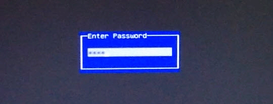 set BIOS password
