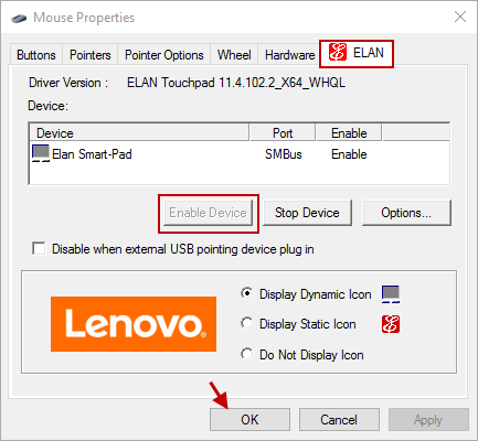 Elan Touchpad Driver Windows 10 Lenovo