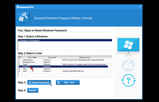 remove administrator password