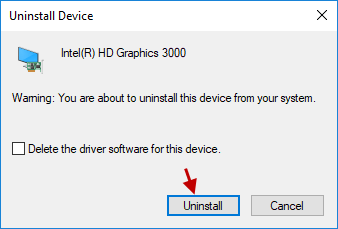 uninstall device