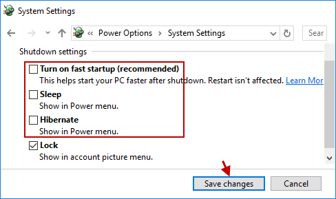 change power settings