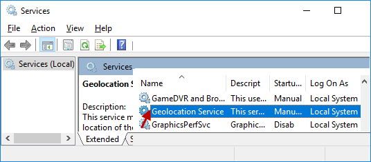 double-click Geolocation service