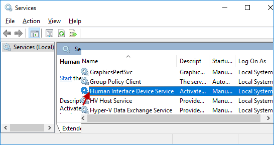 double-click Human Interface Device