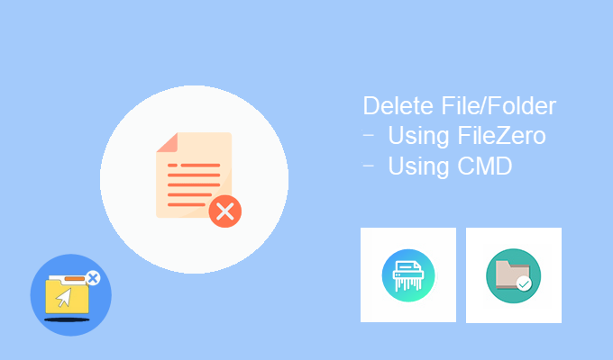 Erase the hard to delete files folders