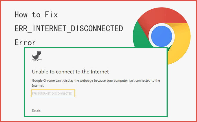 fix ERR_INTERNET_DISCONNECTED error