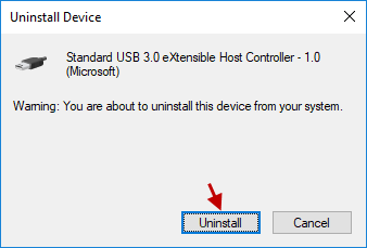 uninstall USB device